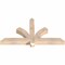 Ekena Millwork Redmond Smooth Timber Gable Bracket, Douglas Fir, 48"W x 26"H x 3 1/2"D x 3 1/2"F, 13/12 Pitch GBW048X26X0404RED00SDF - alternate 4